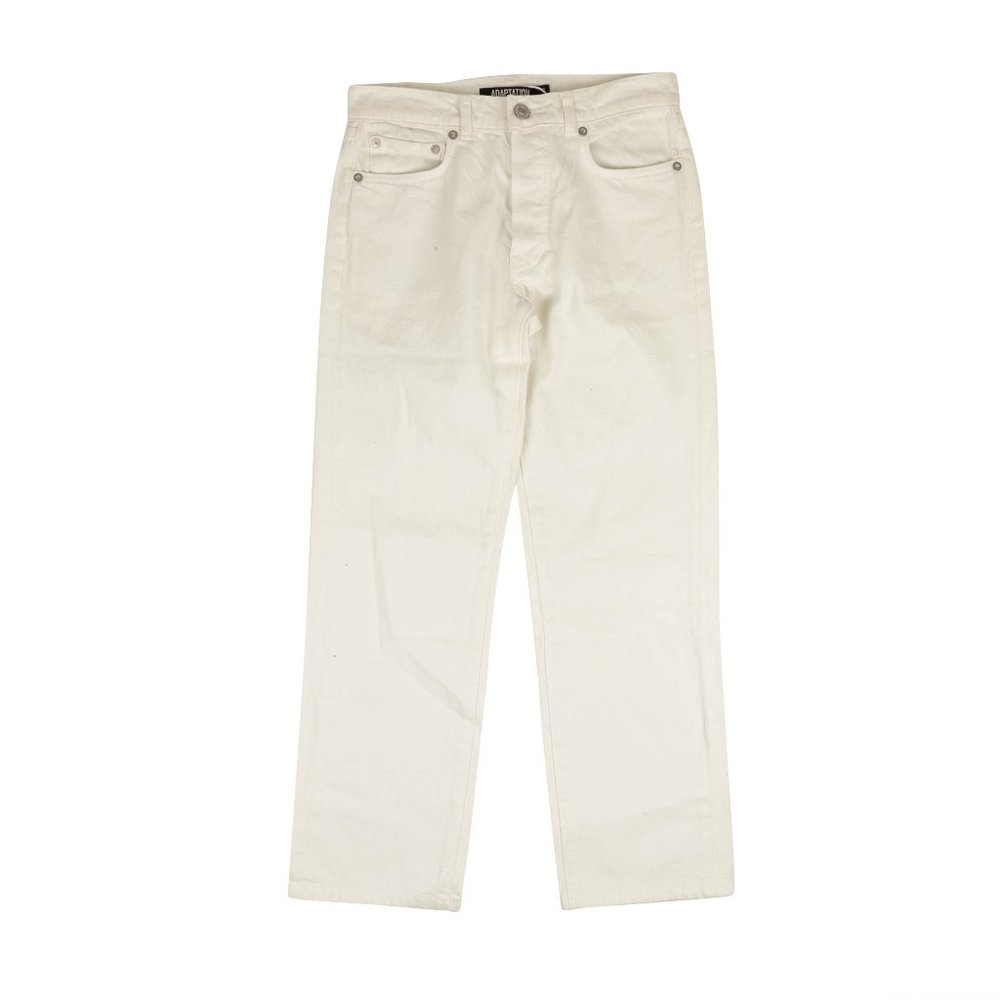 ADAPTATION White Logo Patch Skinny Slouch Jeans Size 25 $400